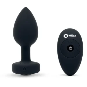 B-Vibe – Vibrating Jewel Plug M/L Black Diamond