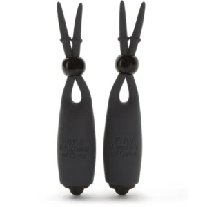 Fifty Shades of Grey – Vibrating Nipple Clamps Black